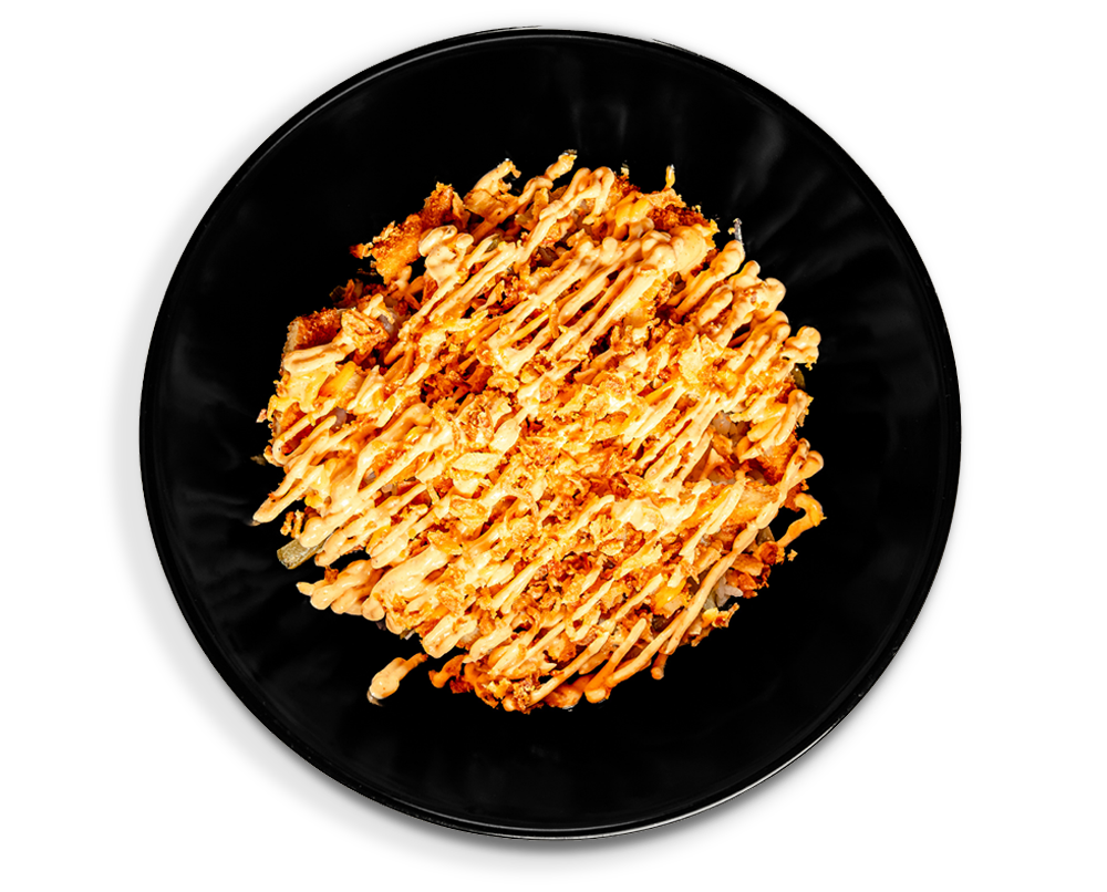 Crispy chick’n bowl